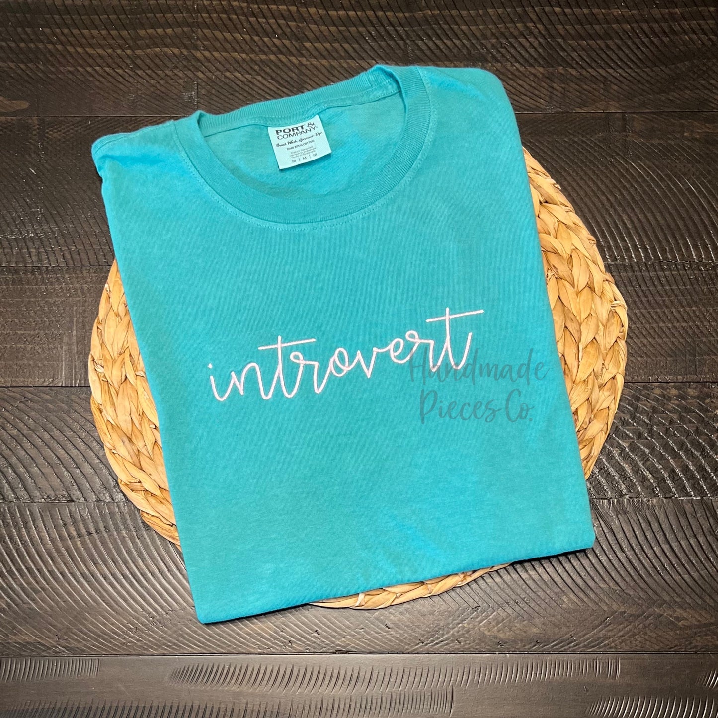 Sample Collection - Introvert Embroidered Tee - Size Adult Medium
