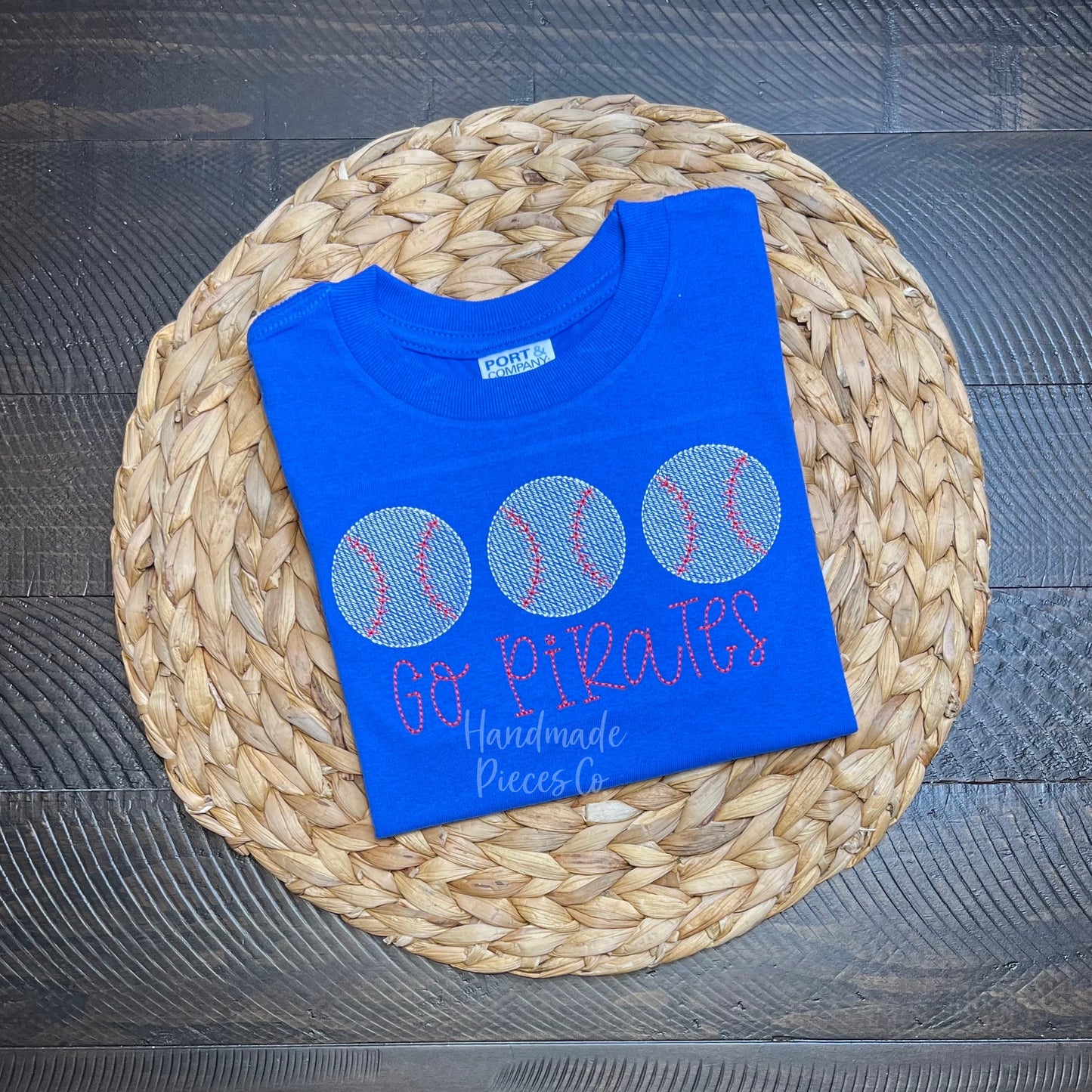 Baseball/Softball Trio Embroidered Shirt, Name Optional - Youth
