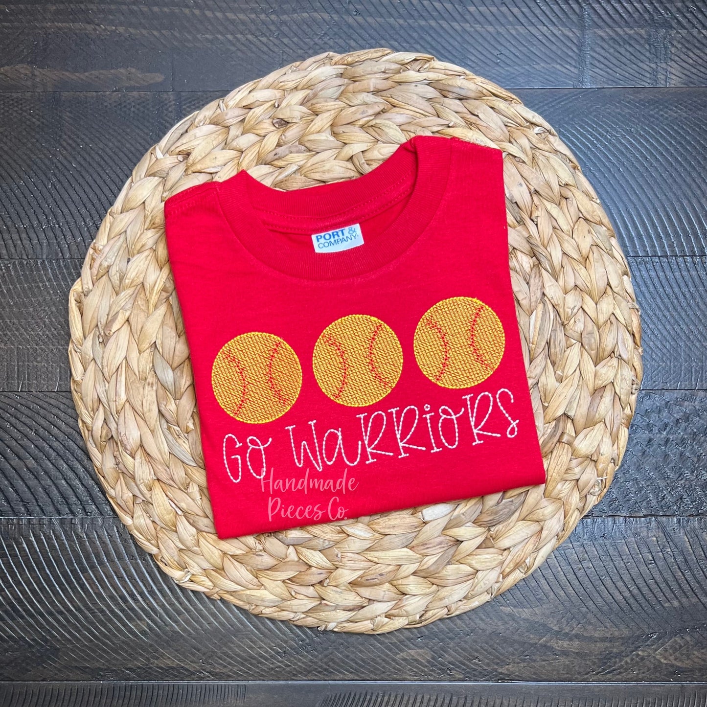 Baseball/Softball Trio Embroidered Shirt, Name Optional - Youth