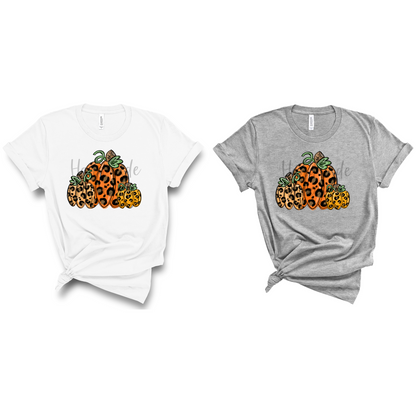Doodle Pumpkin Trio, Leopard 2 - Sublimation or HTV Transfer