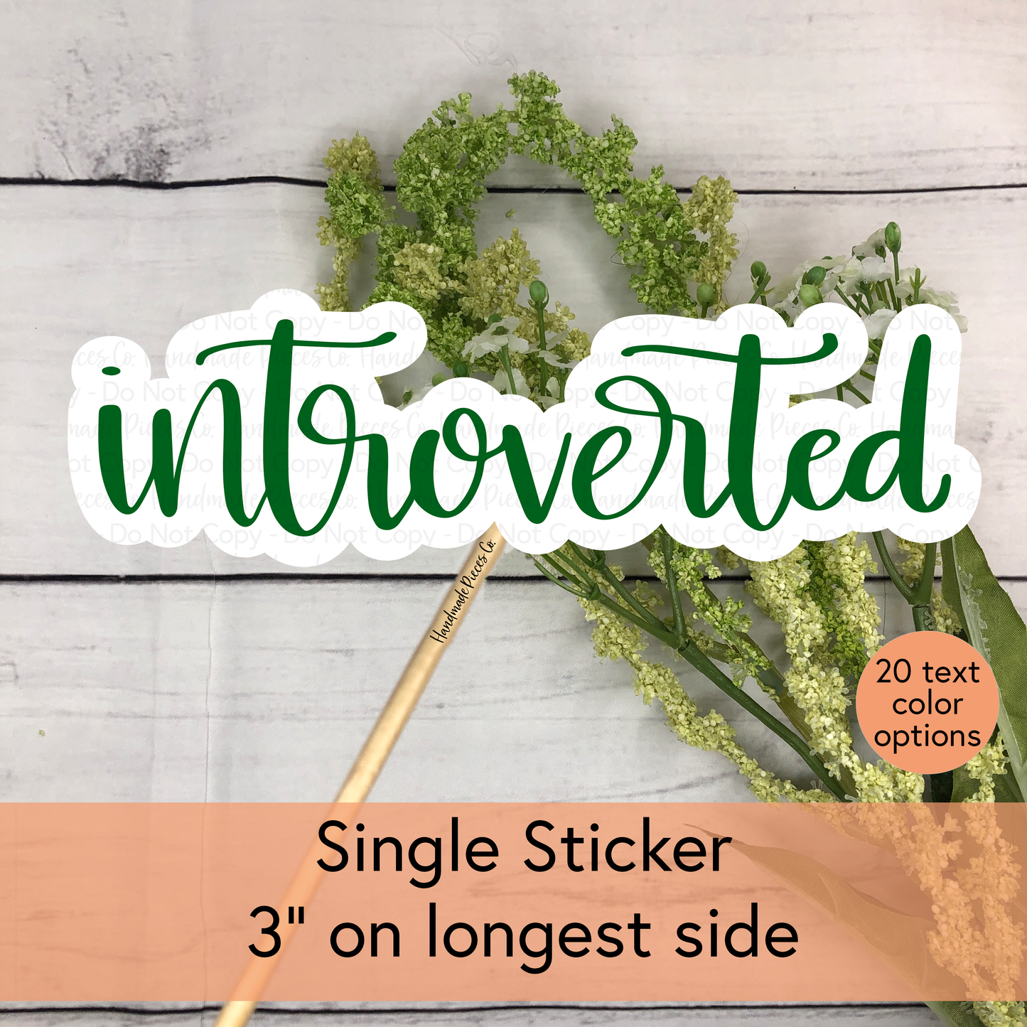 Introverted - Vinyl Sticker