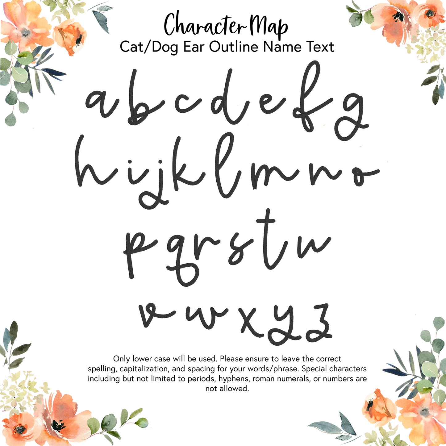 Cat/Dog Ear Outline Embroidered Garment - Adult