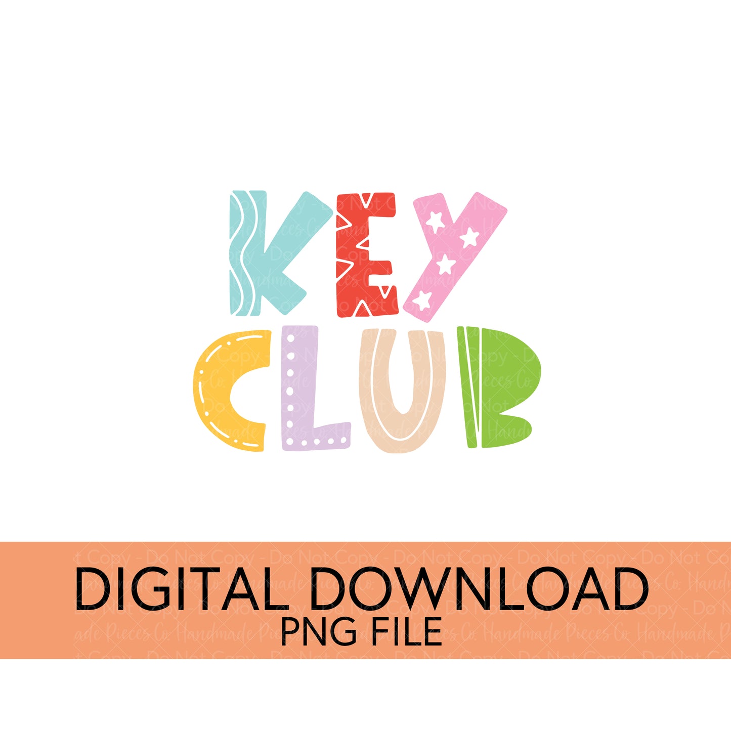 Colorful Teachers, Grades, and School Clubs PNGs - Digital Download