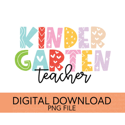 Colorful Teachers, Grades, and School Clubs PNGs - Digital Download