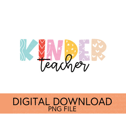 Colorful Teachers, Grades, and School Clubs PNGs - Digital Download
