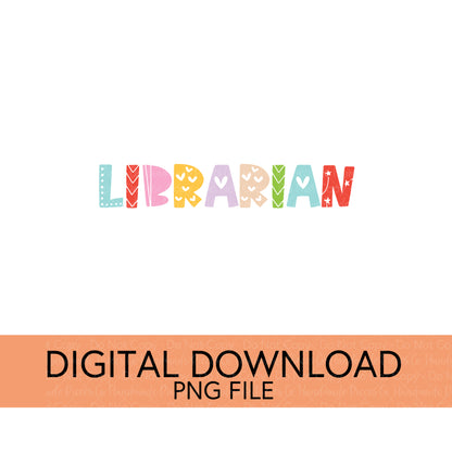 Colorful Teachers, Grades, and School Clubs PNGs - Digital Download