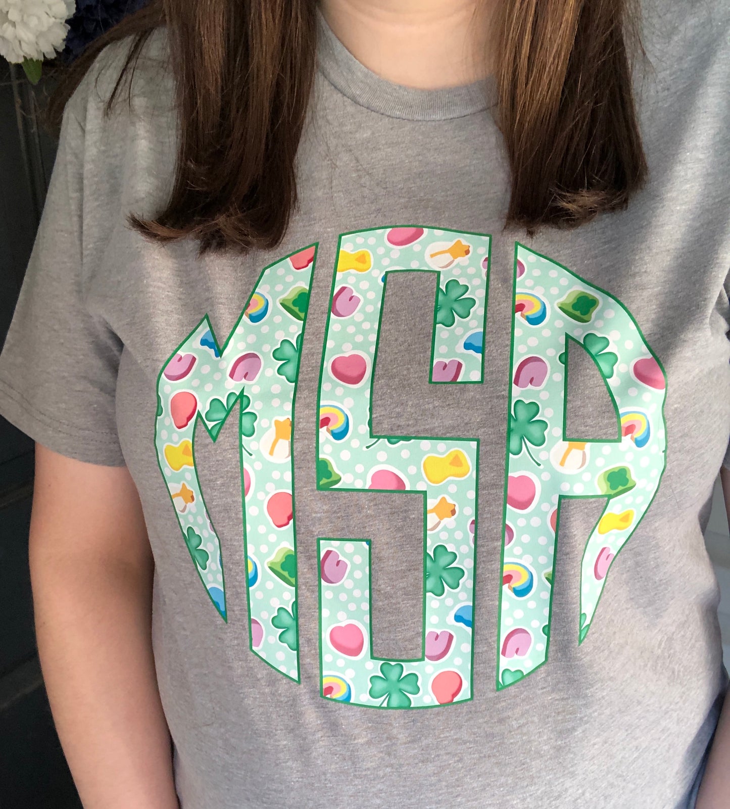 Lucky Charms Graphic Monogram TShirt - Youth/Adult