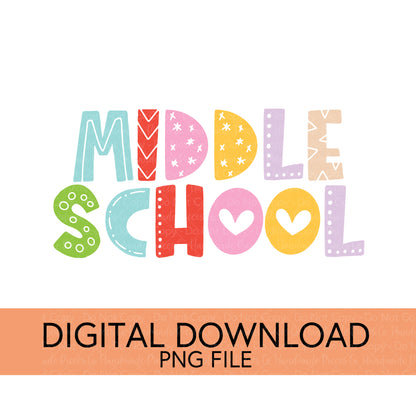 Colorful Teachers, Grades, and School Clubs PNGs - Digital Download