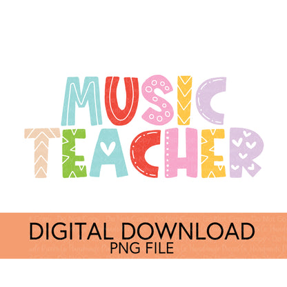 Colorful Teachers, Grades, and School Clubs PNGs - Digital Download