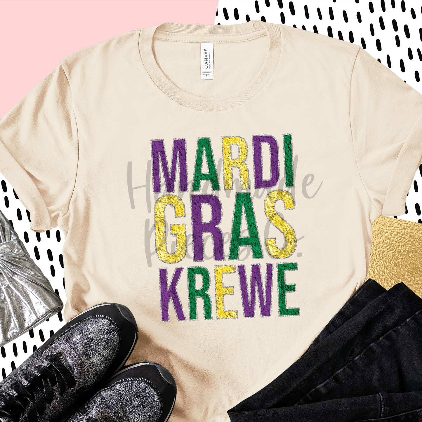 Mardi Gras Krewe, Chenille - Digital Download