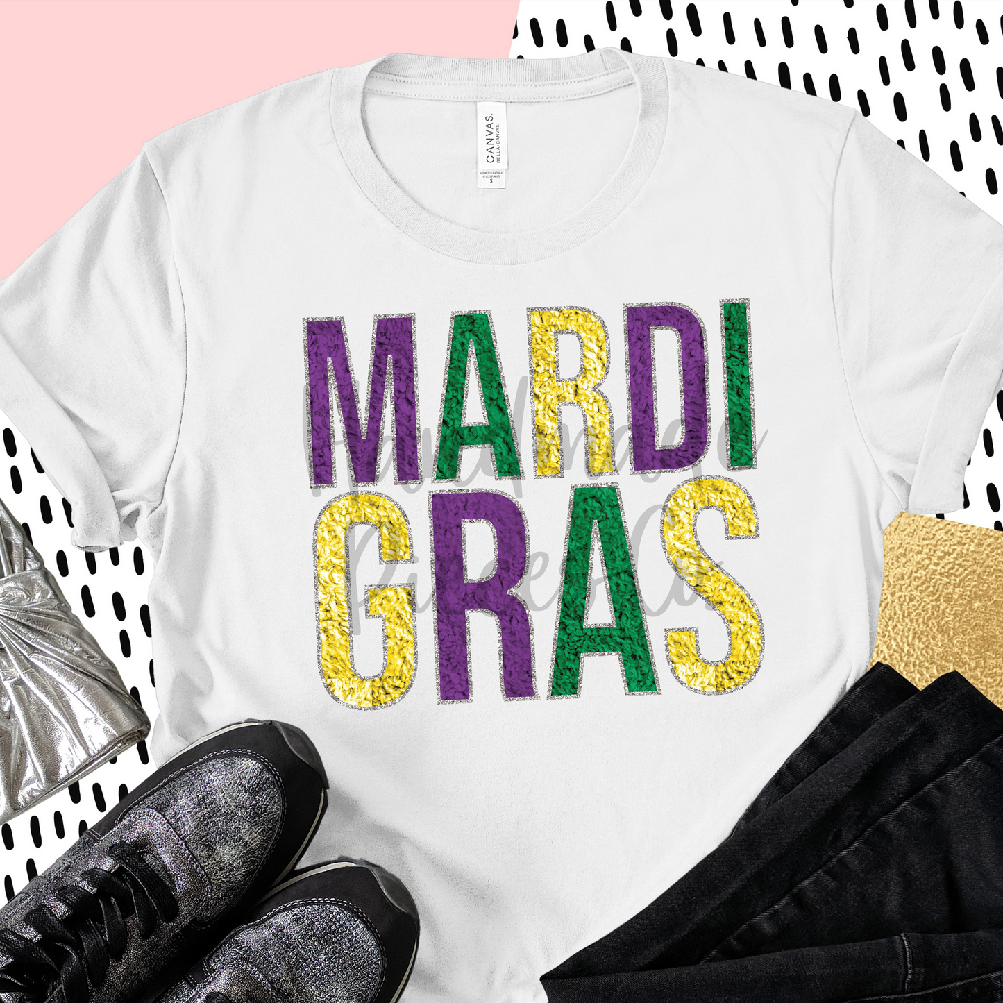 Mardi Gras, Chenille - Digital Download