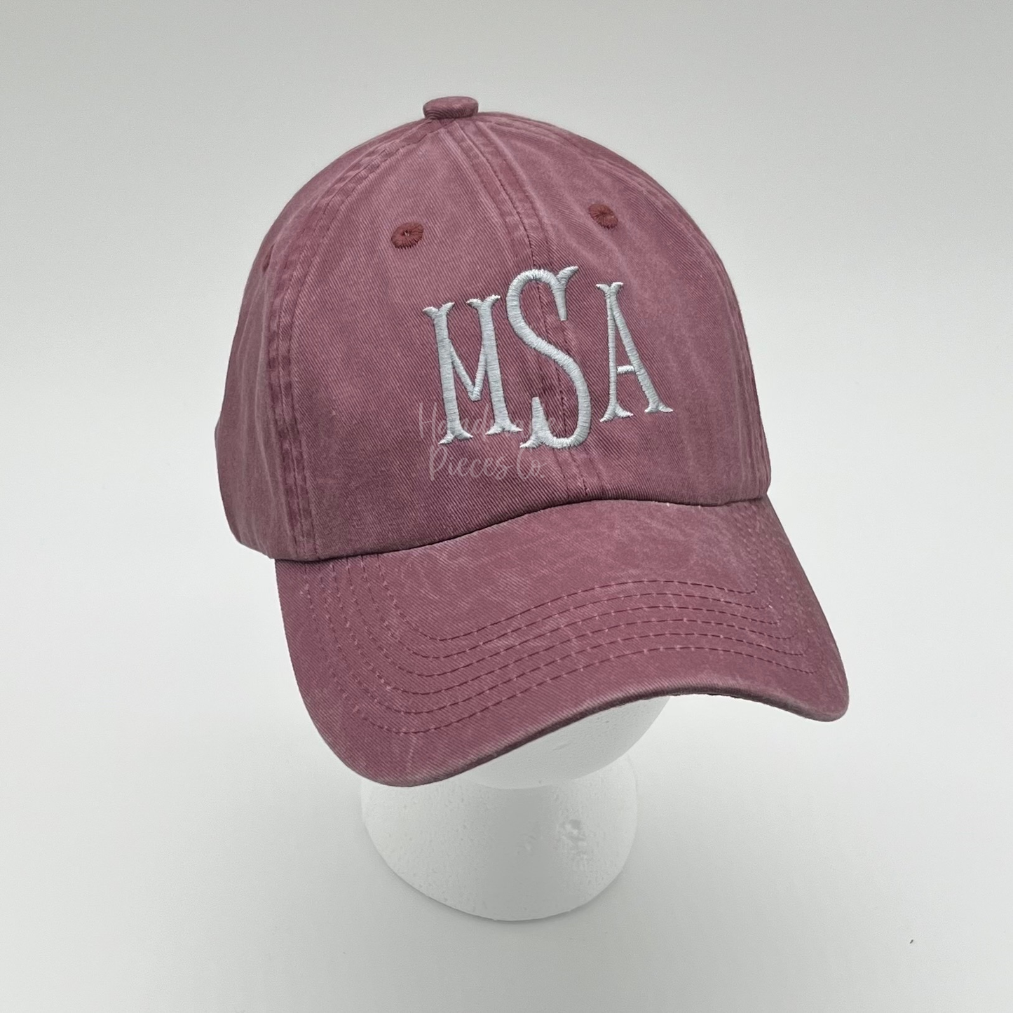 Embroidered Monogram Baseball Hat/Cap