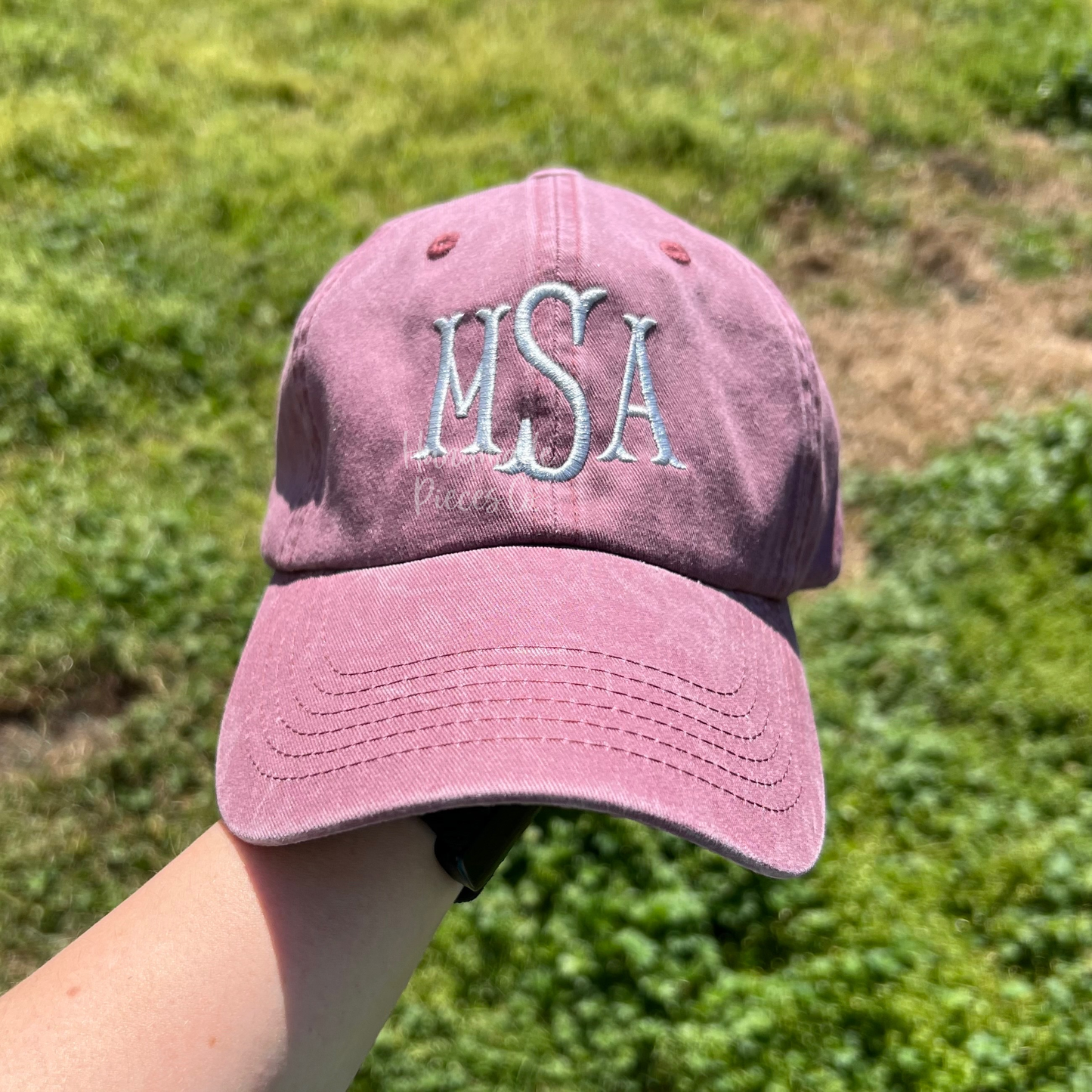 Embroidered Monogram Baseball Hat/Cap