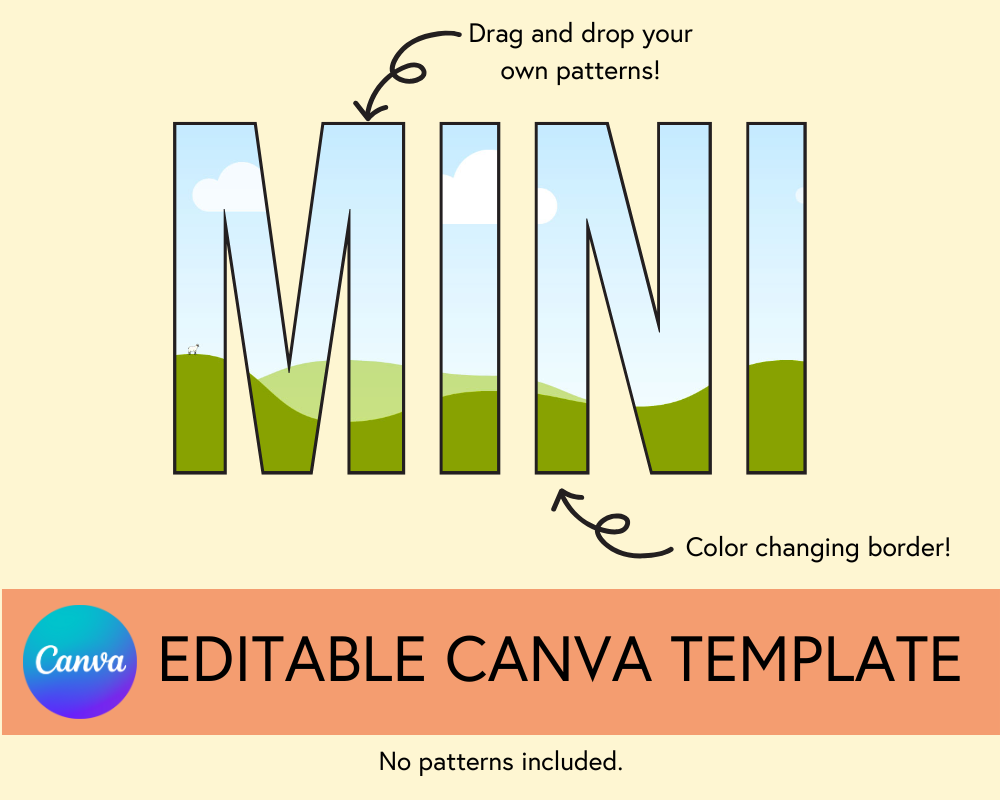 Mini Canva Template, Bebas - Digital Download