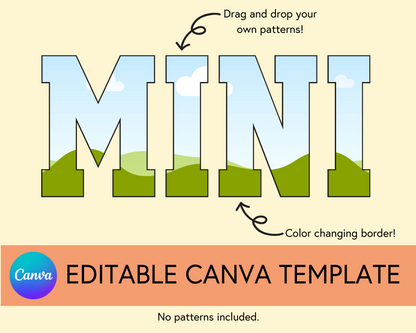Mini Canva Template, Varsity - Digital Download