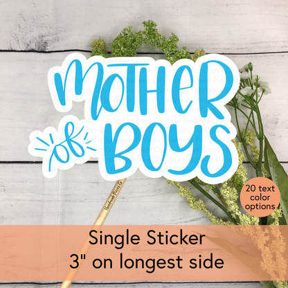 Mother of Boys - Vinyl Sticker
