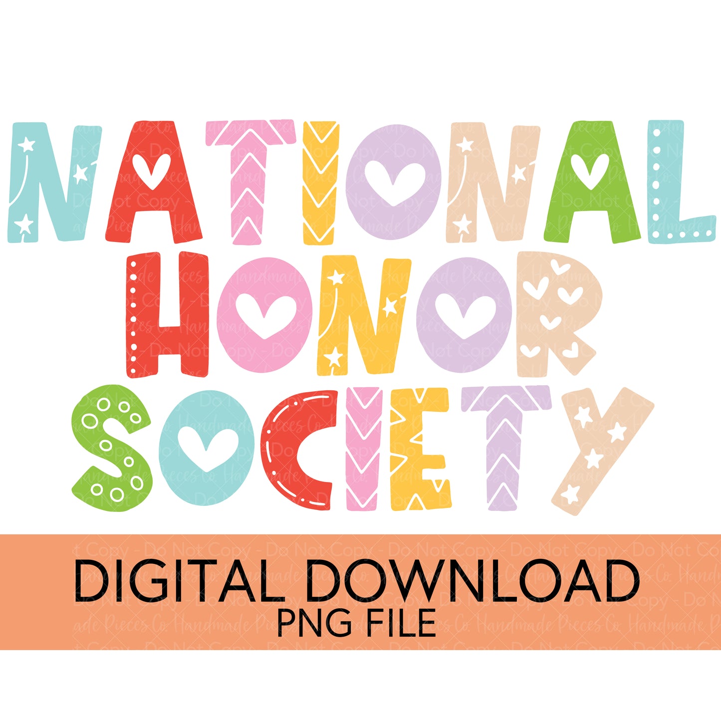 Colorful Teachers, Grades, and School Clubs PNGs - Digital Download