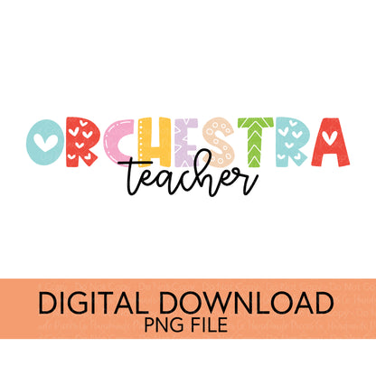 Colorful Teachers, Grades, and School Clubs PNGs - Digital Download