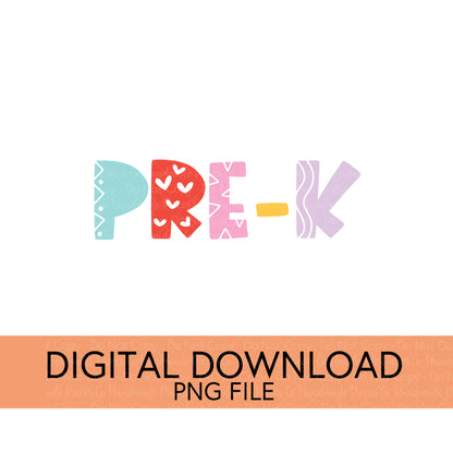 Colorful Teachers, Grades, and School Clubs PNGs - Digital Download