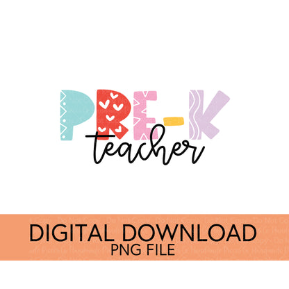 Colorful Teachers, Grades, and School Clubs PNGs - Digital Download