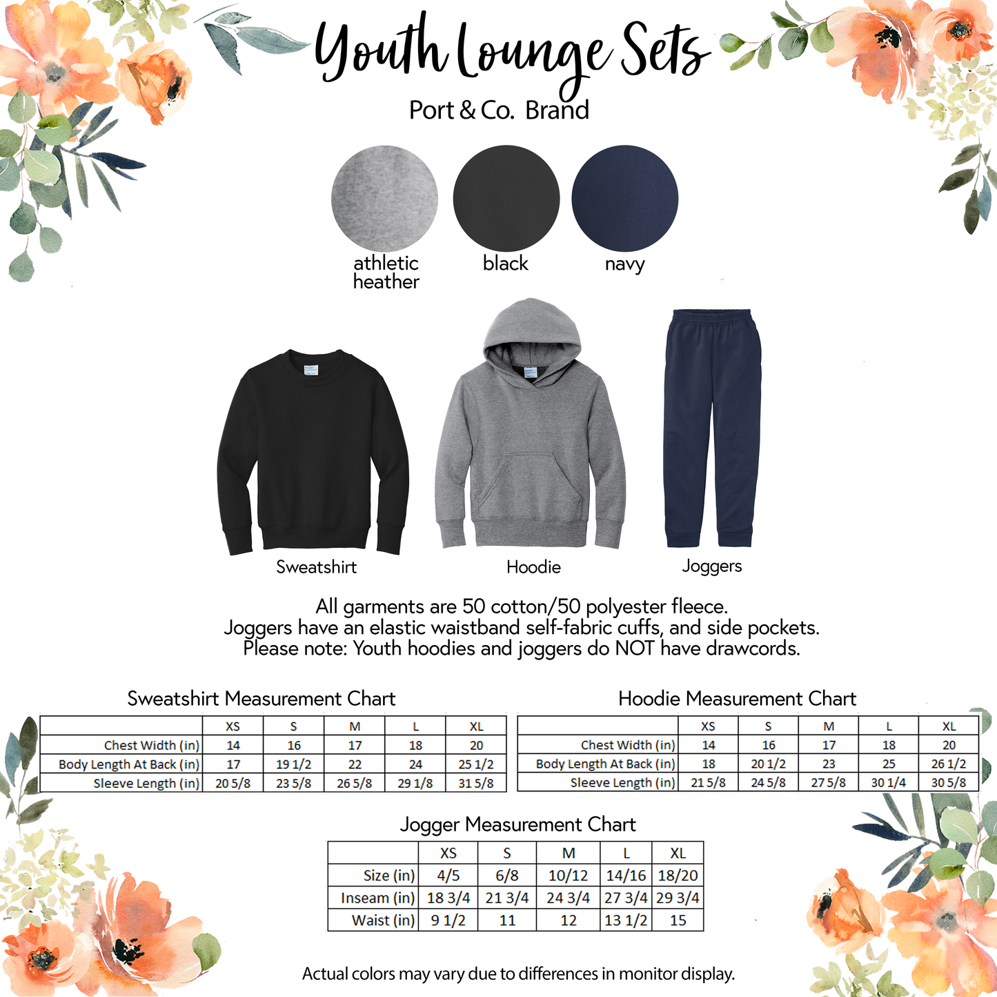 Embroidered Monogram Set, Sweatshirt and Joggers - Youth