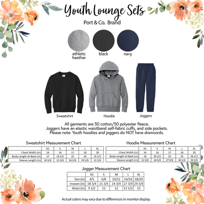 Embroidered Monogram Set, Sweatshirt and Joggers - Youth