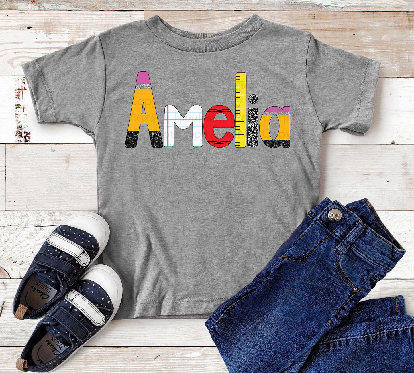 School Themed Alpha Set - Digital Download