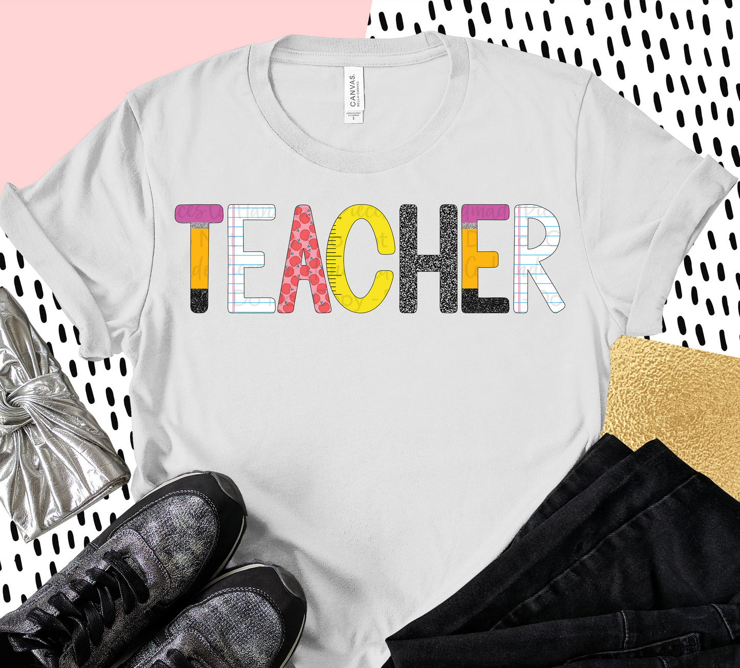 School Themed Alpha Set - Digital Download