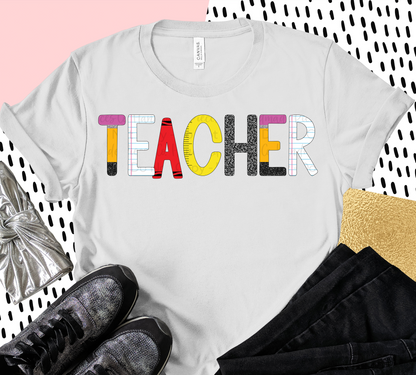 School Themed Alpha Set - Digital Download