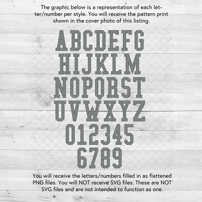 Cow, Black - Alpha and Number Set, Varsity Collection - Digital Download