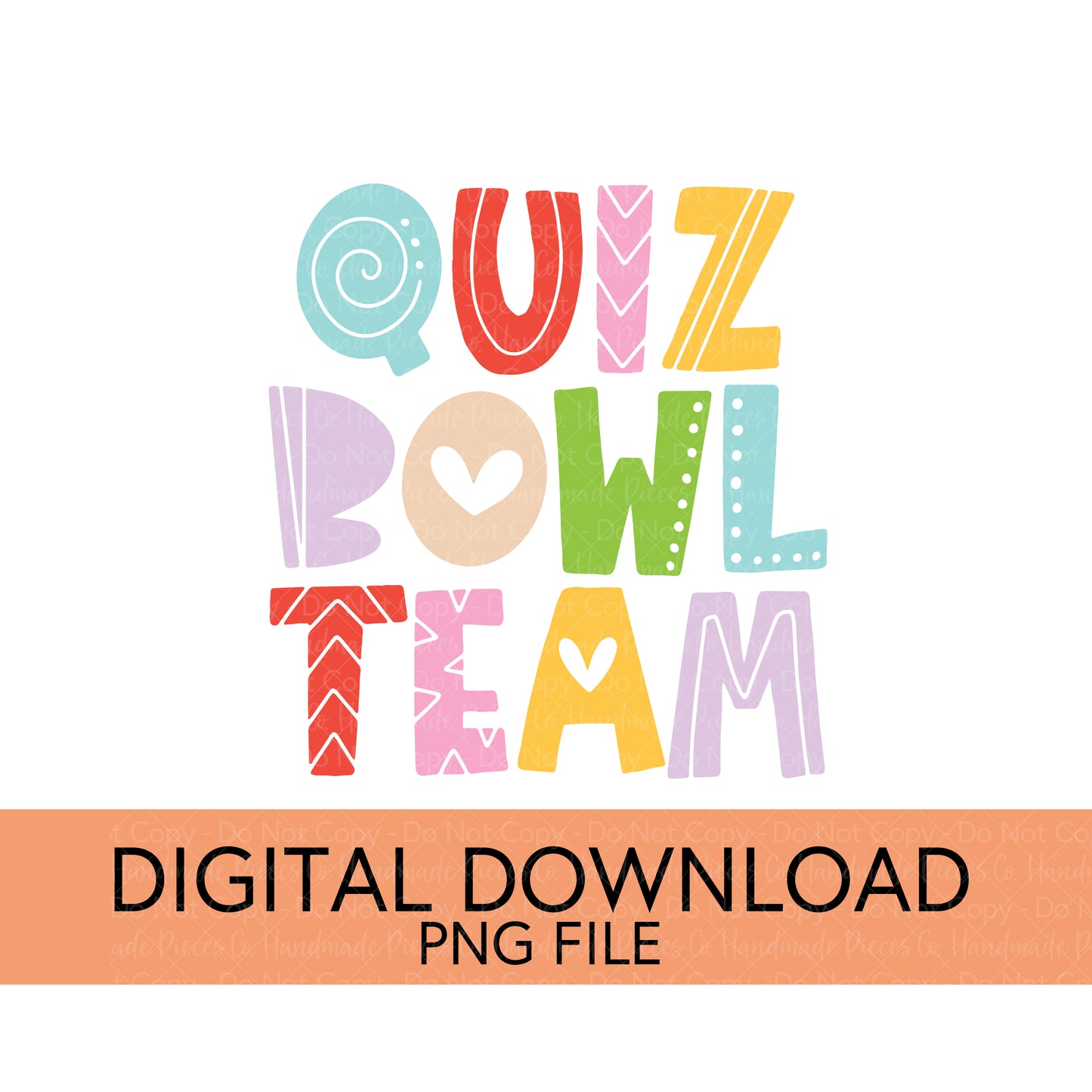 Colorful Teachers, Grades, and School Clubs PNGs - Digital Download