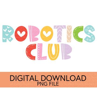 Colorful Teachers, Grades, and School Clubs PNGs - Digital Download