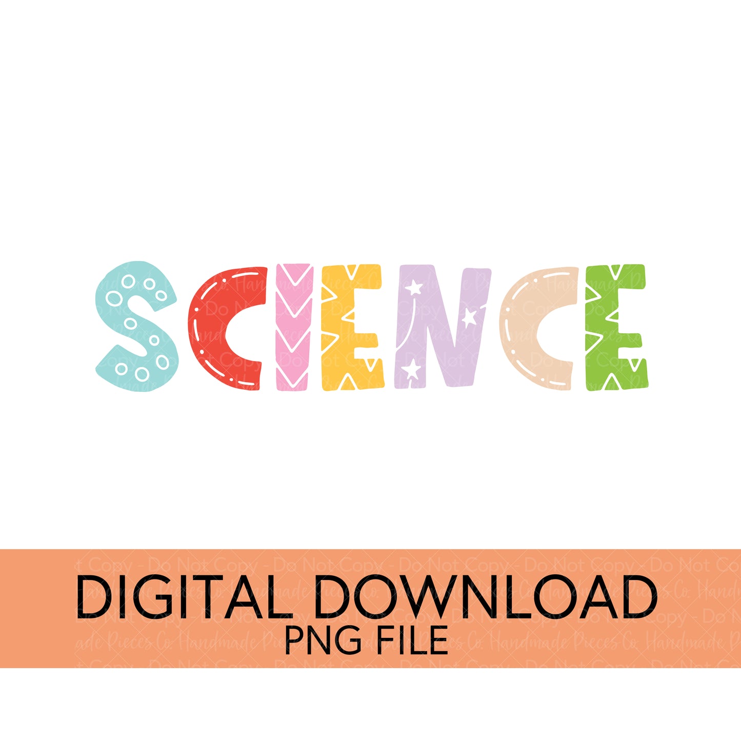 Colorful Teachers, Grades, and School Clubs PNGs - Digital Download