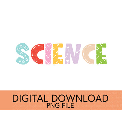 Colorful Teachers, Grades, and School Clubs PNGs - Digital Download
