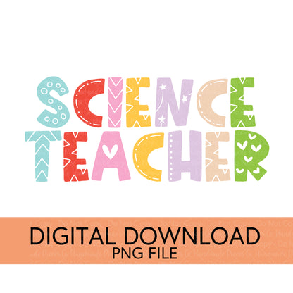 Colorful Teachers, Grades, and School Clubs PNGs - Digital Download