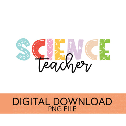 Colorful Teachers, Grades, and School Clubs PNGs - Digital Download