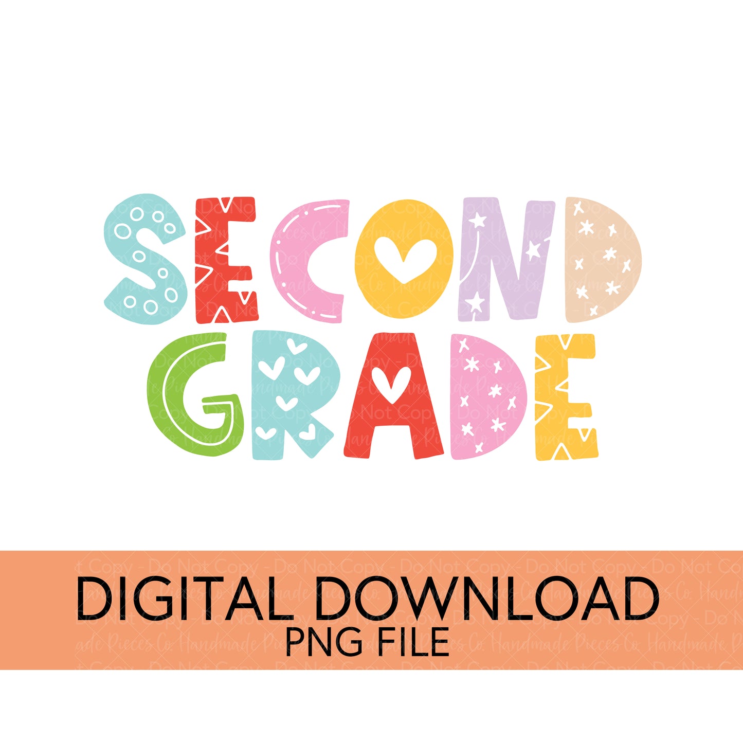 Colorful Teachers, Grades, and School Clubs PNGs - Digital Download