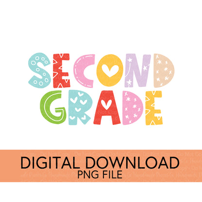 Colorful Teachers, Grades, and School Clubs PNGs - Digital Download