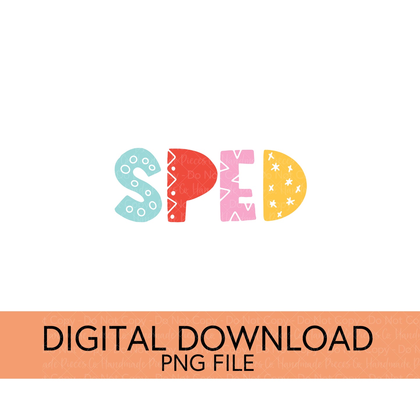 Colorful Teachers, Grades, and School Clubs PNGs - Digital Download