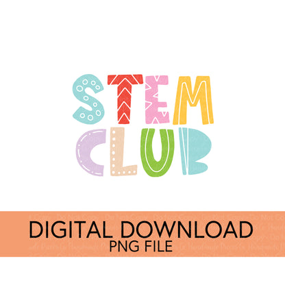 Colorful Teachers, Grades, and School Clubs PNGs - Digital Download