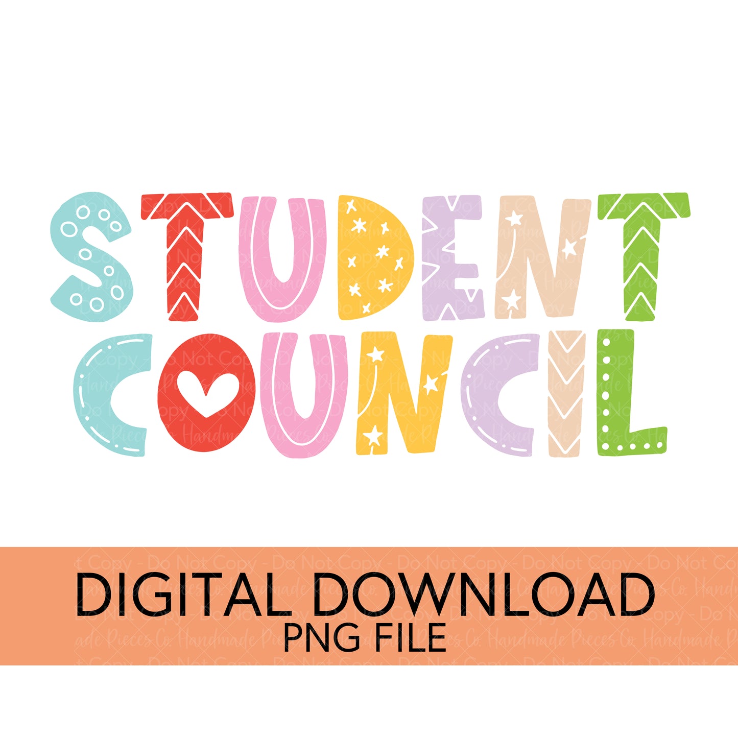 Colorful Teachers, Grades, and School Clubs PNGs - Digital Download