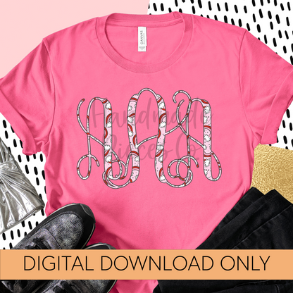 Valentine Monogram, Rainbows - Multiple Styles - Digital Download