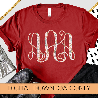 Back to School Monogram - Multiple Styles - Digital Download