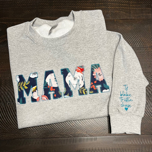 Custom Name Appliqué with Sleeve Embroidery Garment - Adult