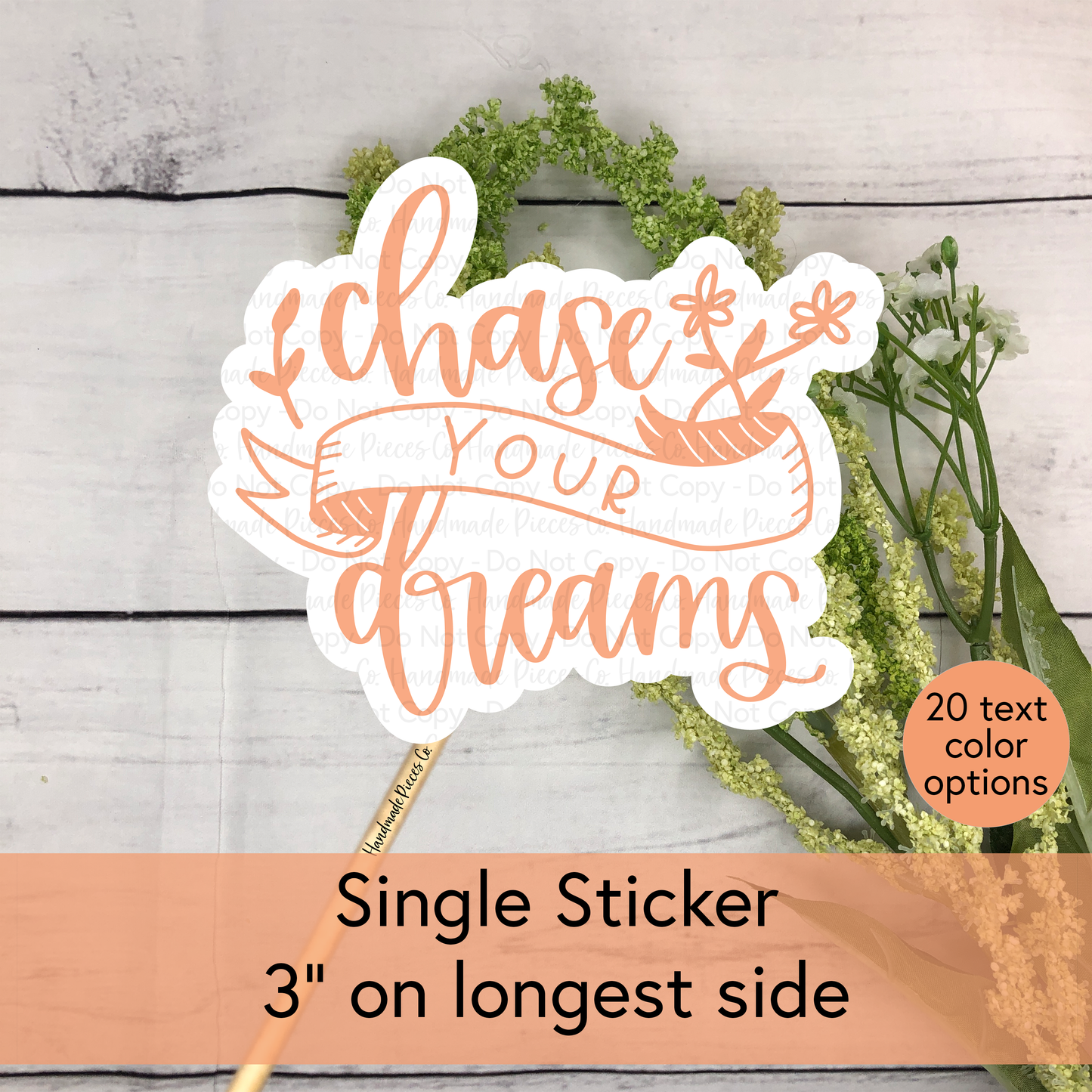Chase Your Dreams - Vinyl Sticker