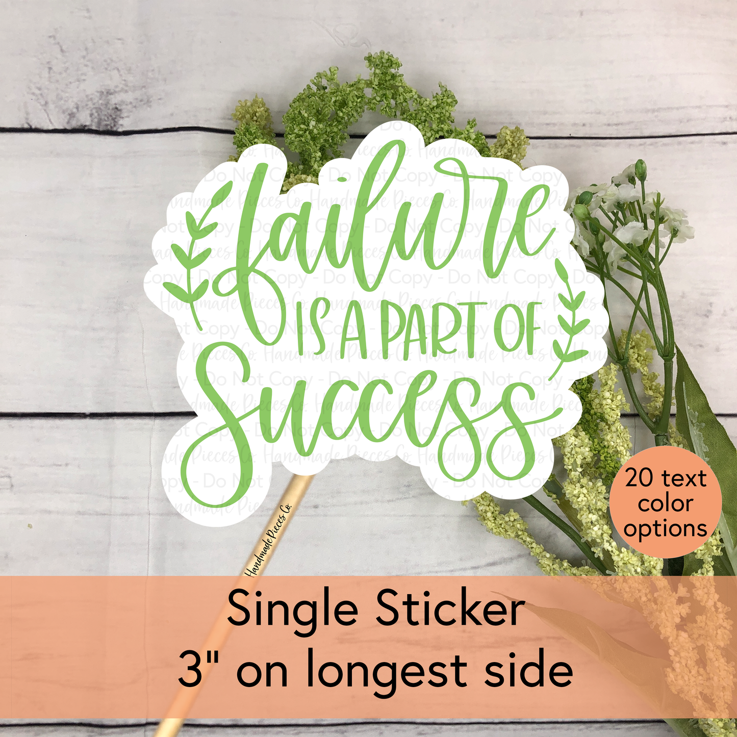 Failure is a Part of Success - Vinyl Sticker