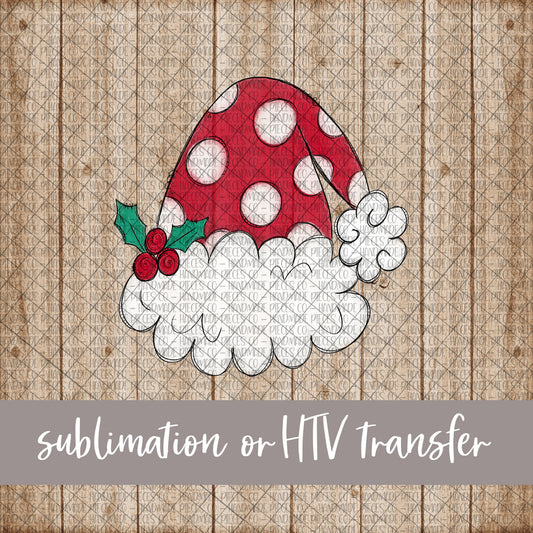 Santa's Hat - Sublimation or HTV Transfer