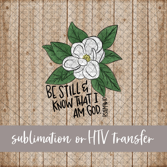 Magnolia, Bible Verse - Sublimation or HTV Transfer