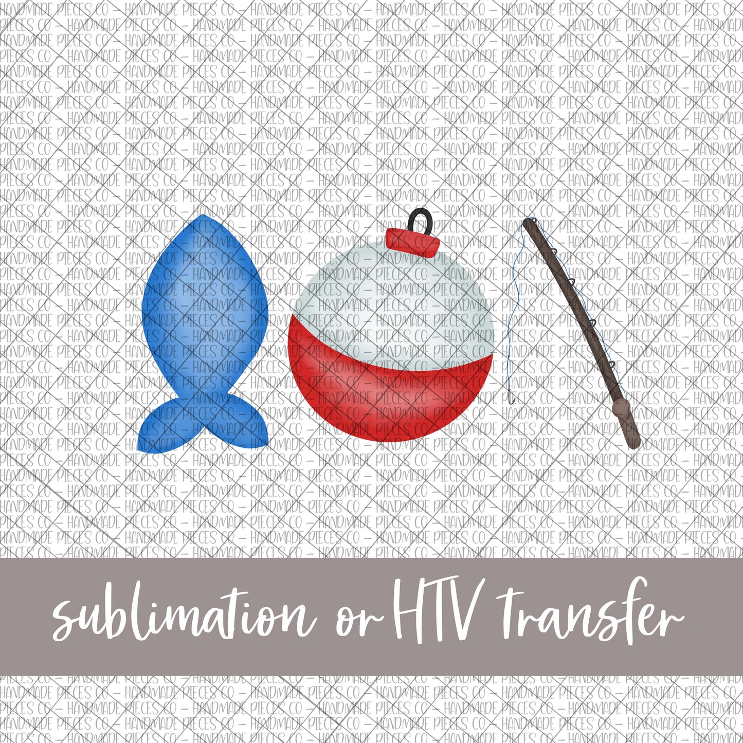 Fishing Trio - Sublimation or HTV Transfer