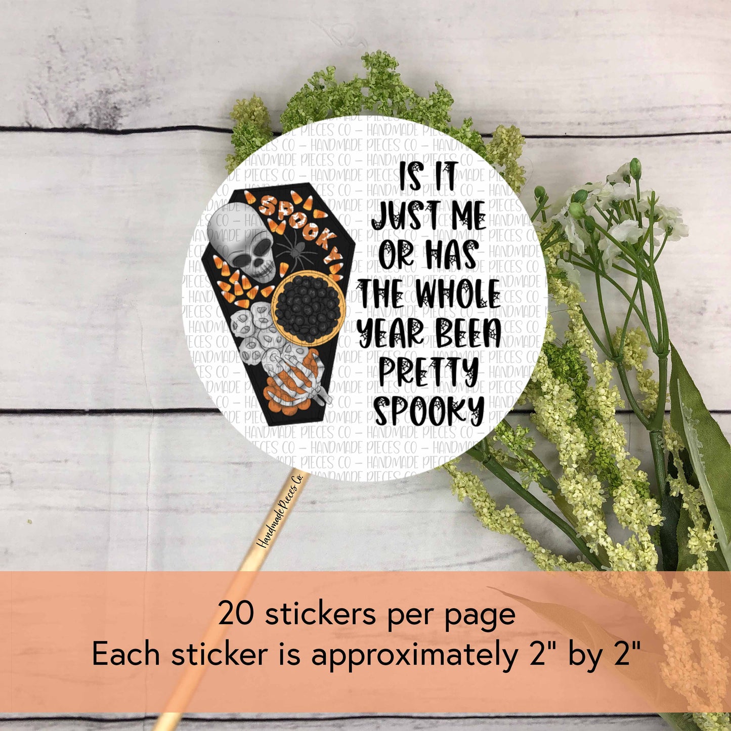 Is It Just Me, Spooky - Packaging Sticker, Spooky Cute Theme